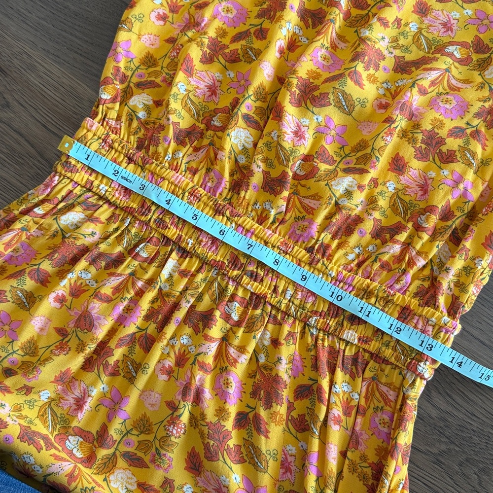 Loft Women's Small Yellow Short Sleeve Dress - Picture 8 of 12